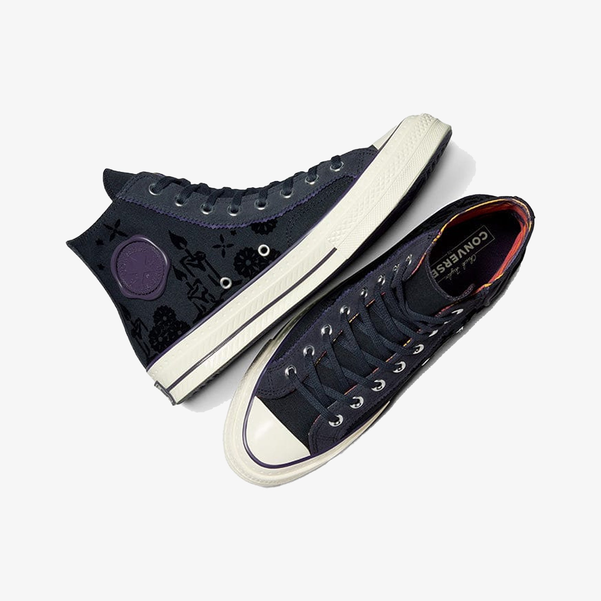 Converse | CHUCK 70 DAY OF DEAD { BLACK - view 2