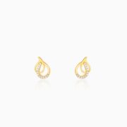 GIVA Jewellery Golden Twin Pears Earrings