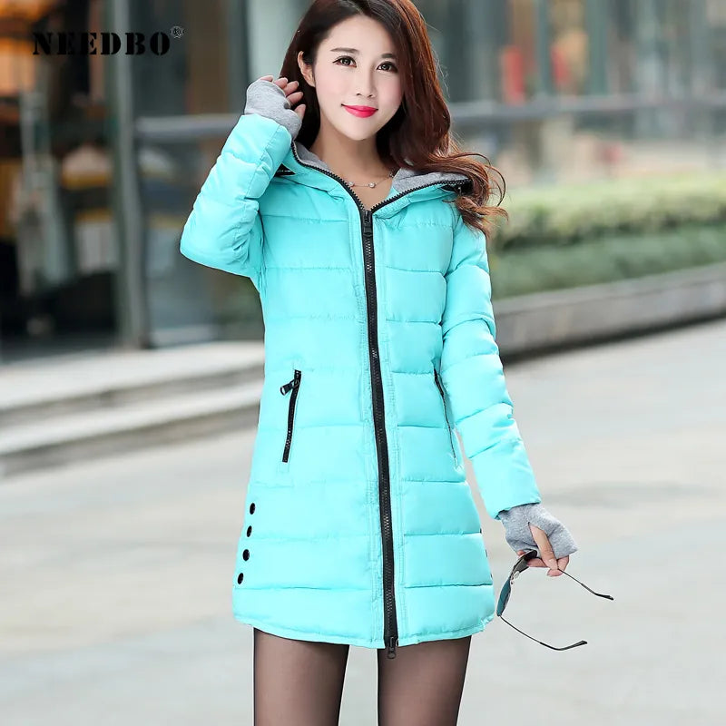 BlackTree Long Winter Jacket Women Parka Pultra Light Coat Winter Hooded - view 5