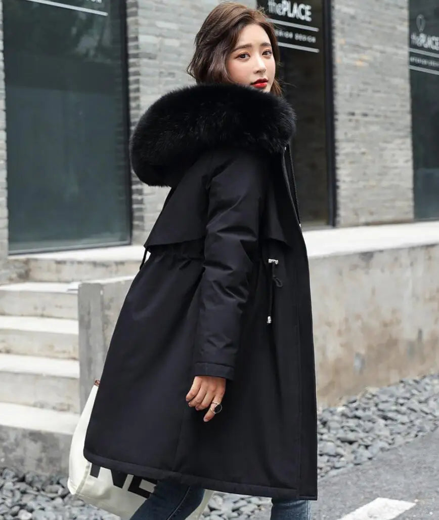 BlackTree Winter Jacket for Women's Winter Long Coats Hooded - view 6