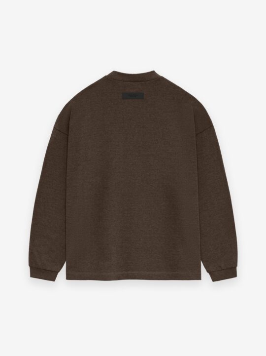 Essentials Heavy L/s Tee – HEATHER WOOD - view 2