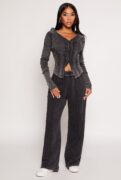 love_university French Terry Acid Wash Sweatpants