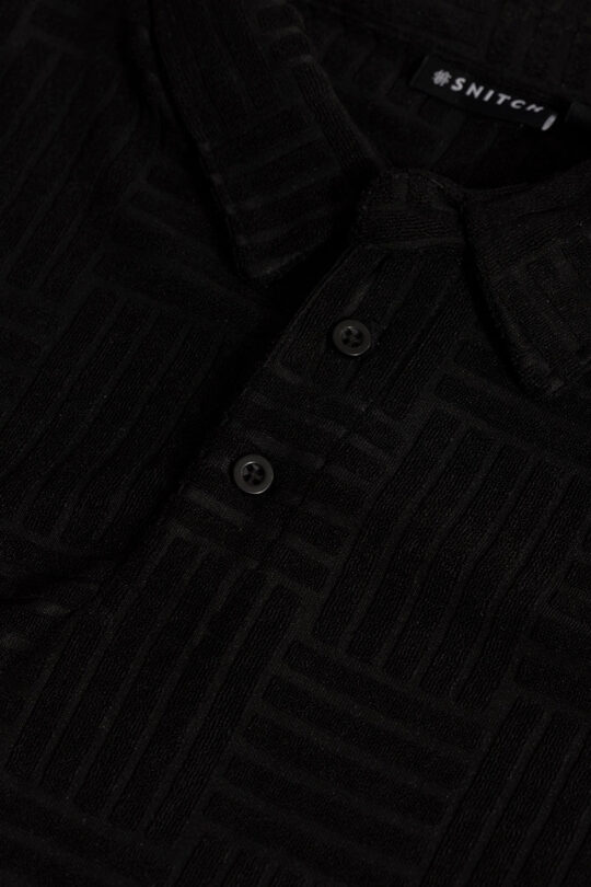 SNITCH Quintet Black Polo T-Shirt - view 2