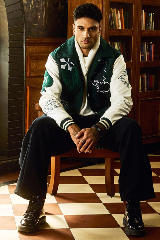 SNITCH Legends Anarchy Dark Green Varsity Jacket