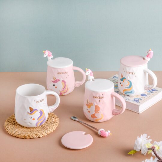Nestasia Unicorn Mug With Lid And Spoon - view 2