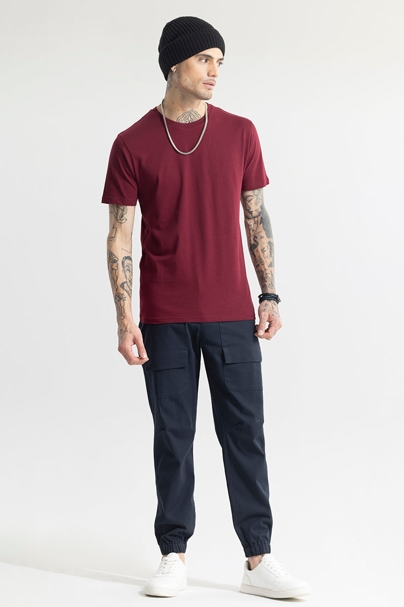 SNITCH EasyEssentials Maroon T-Shirt - view 4