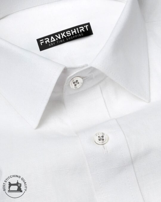 BlackTree Pearl White I Formal Shirt I Regular Fit I 100% Cotton Shirt - view 2