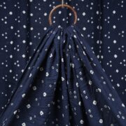 KACHCHH JI CHHAAP Serene Blue Kutch Bandhani Tie-Dye Mul Cotton Fabric