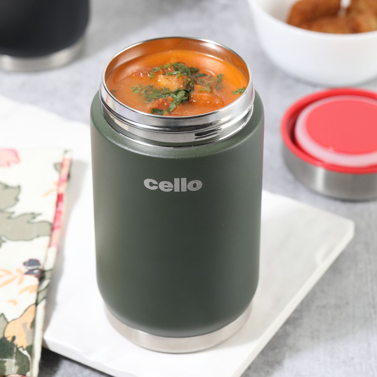 Cello Duro Supee Flask, Insulated Soup Jar - view 4