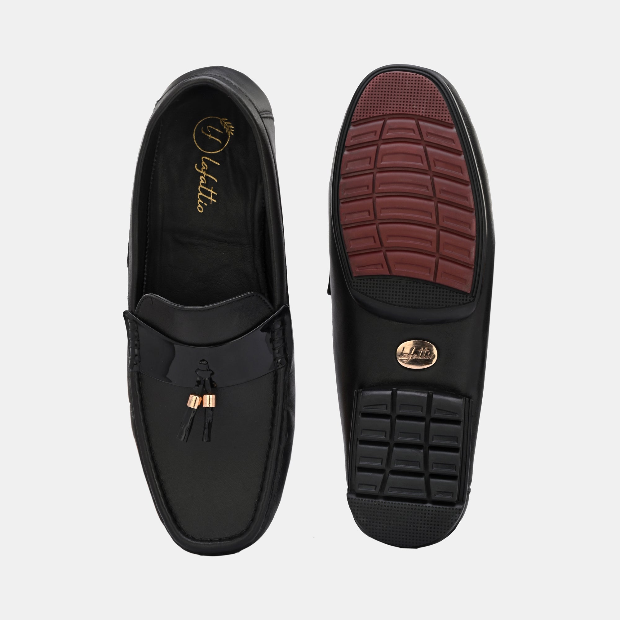 Black Tassel Loafers by Lafattio - view 7