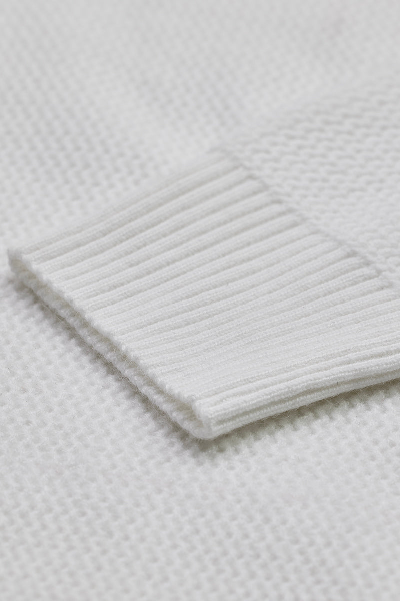 SNITCH White Knitted Polo Sweater - view 9