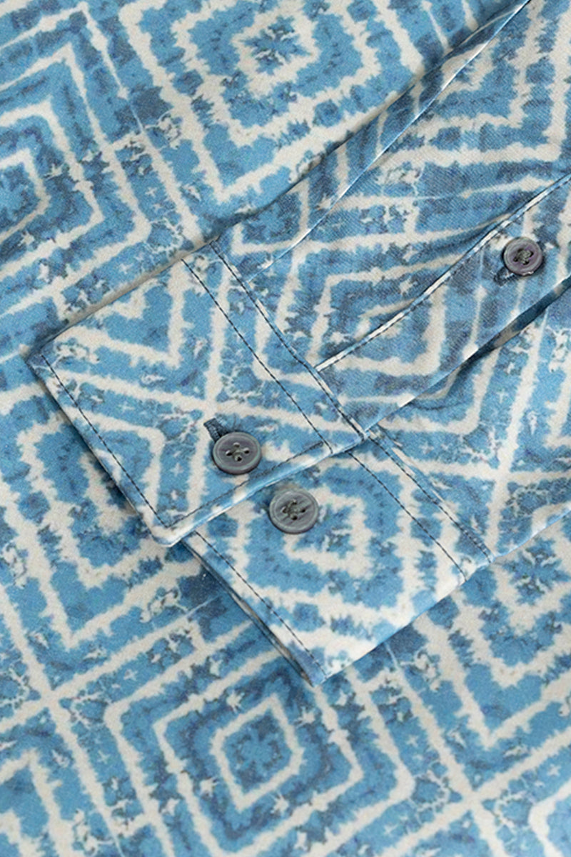 SNITCH Cube Couture Blue Shirt - view 7