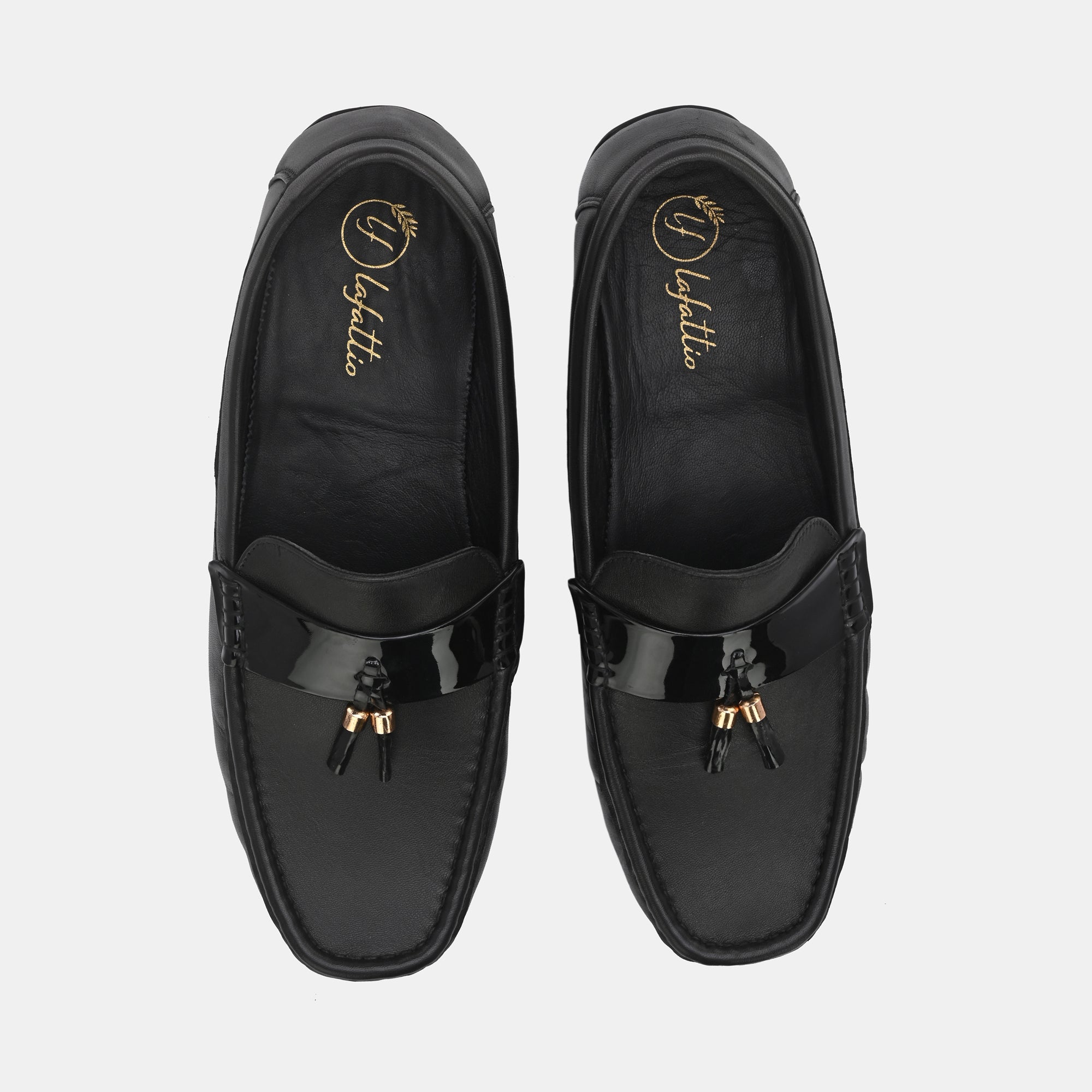 Black Tassel Loafers by Lafattio - view 5
