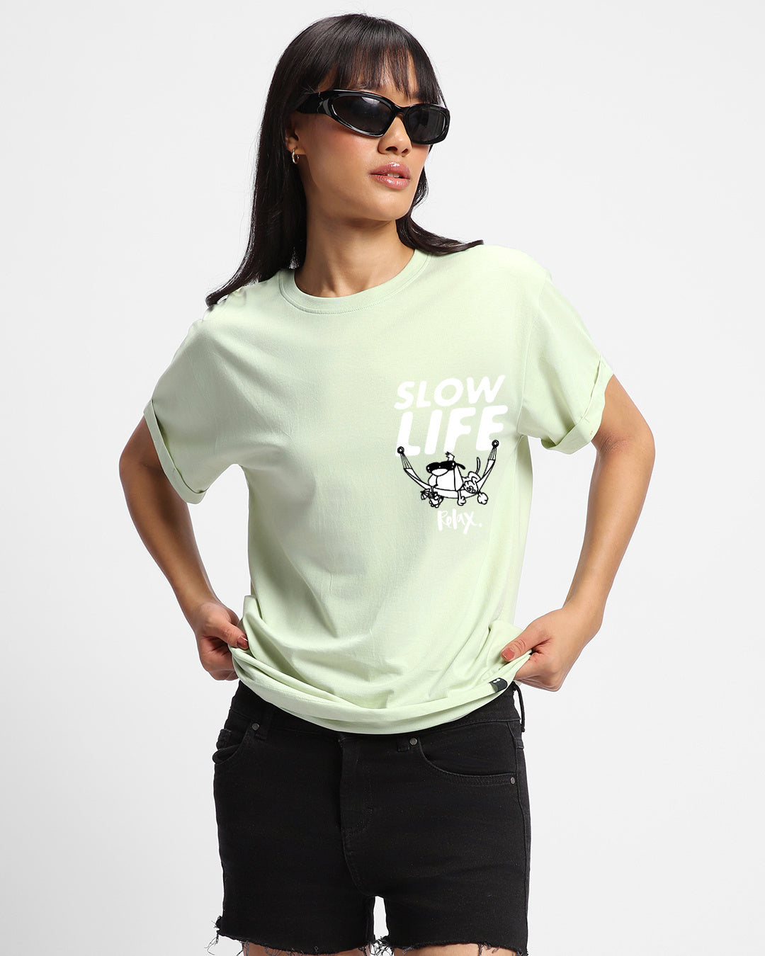 BlackTree Green Get it Done Graphic Printed dresses - view 3
