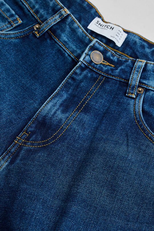 SNITCH Dark Blue Baggy Fit Jeans - view 2