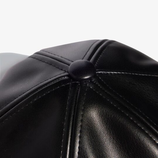 Adidas Originals | Polyurethane Trefoil Outline Baseball Cap { Black - view 2