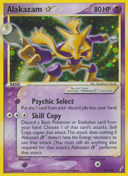 Rare holo ex14-99 – Pokémon Alakazam Star - 99/100 - Rare Holo [ex14-99] [Holo] - Alakazam Star - 99/100 - Rare Holo