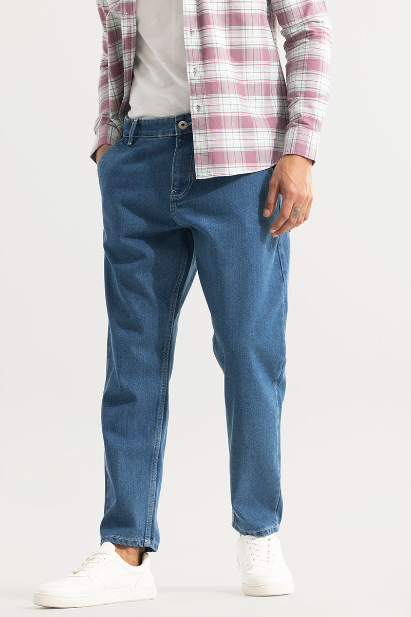 SNITCH ShadowTwill True Blue Baggy Jeans - view 5