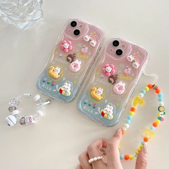 Peeperly Whimsical 3D Cartoon Case with Bracelet - view 2