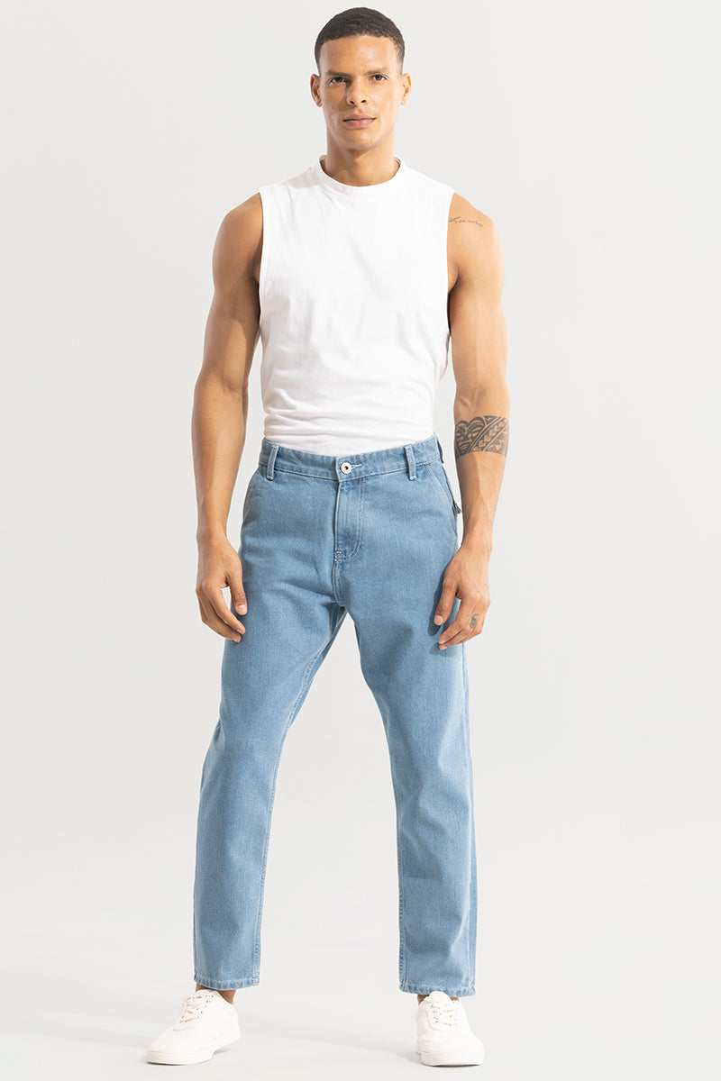 SNITCH ShadowTwill Sky Blue Baggy Jeans - view 3