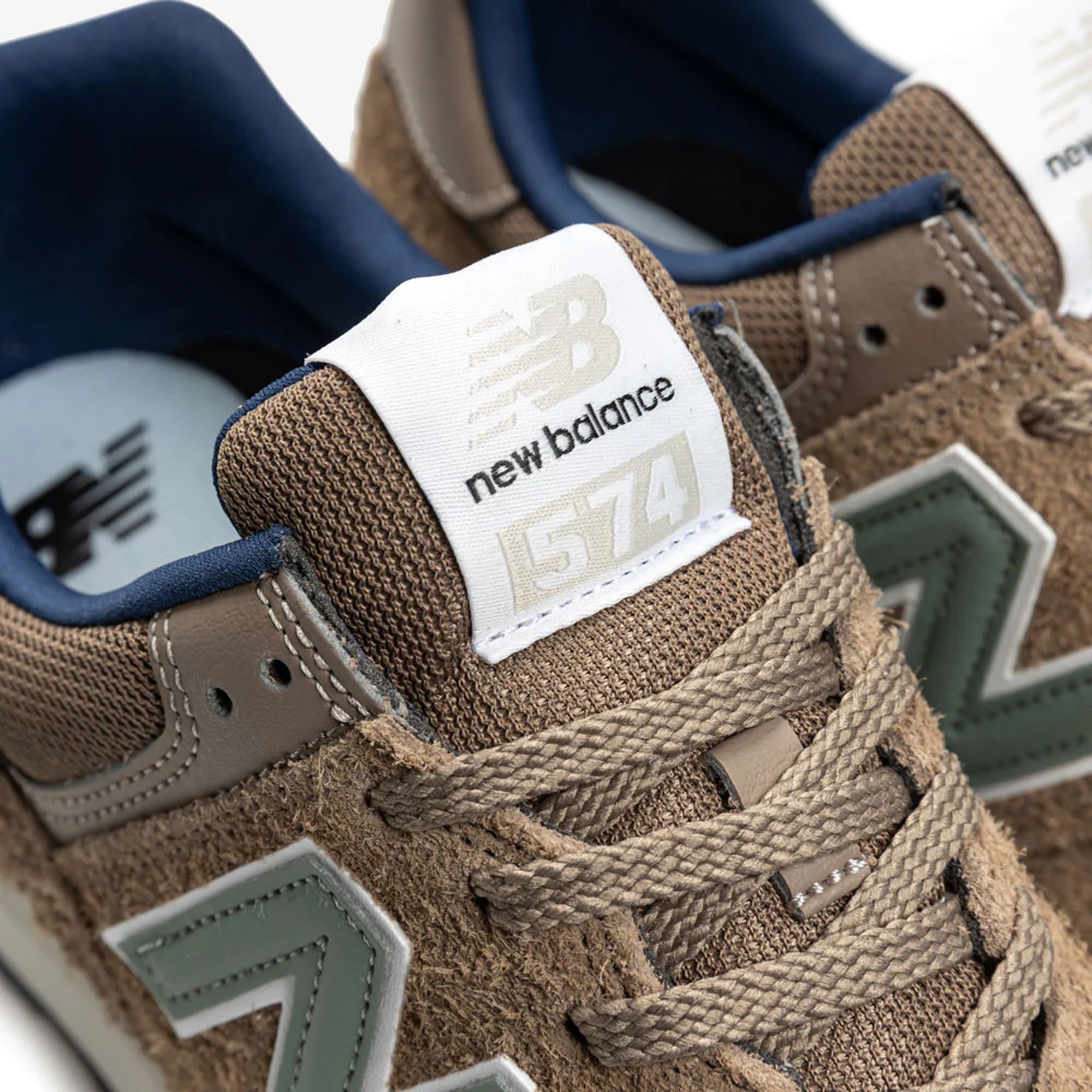 New Balance | 574 { BROWN/ROYAL BLUE - view 4