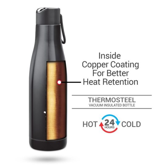 Milton Fame Stainless Steel 24 Hours Hot and Cold Water Bottle | 1 Pc - view 2