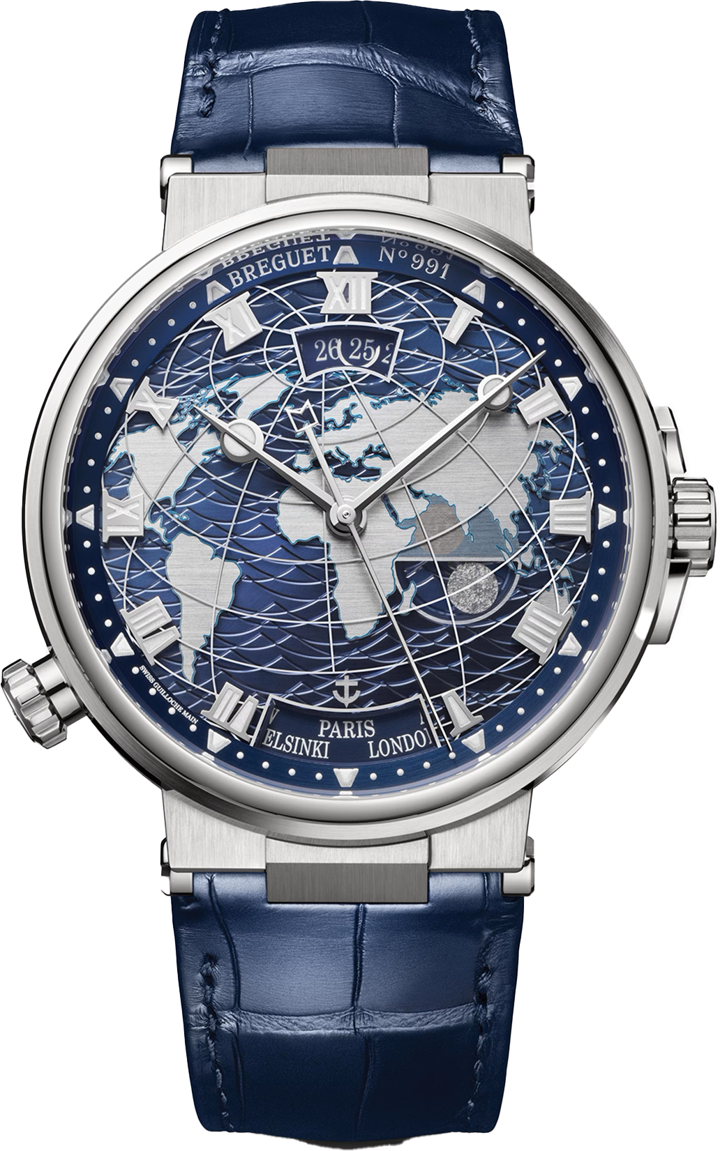 Breguet Marine Hora Mundi Blue Dial Men 43.9 mm