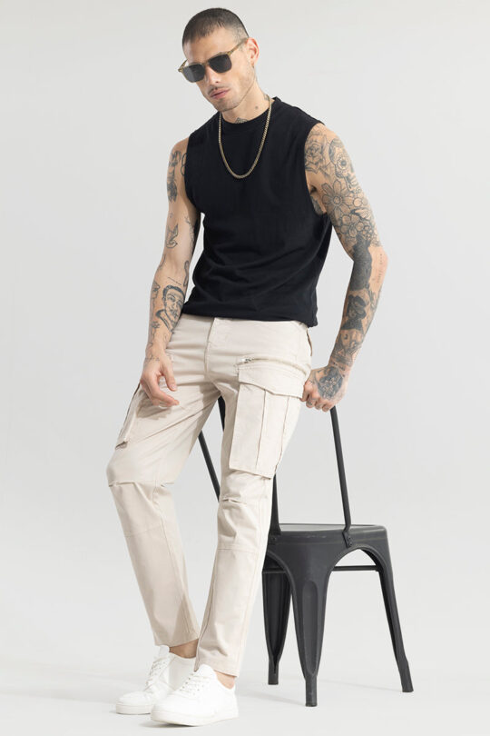 BlackTree Outlander Cream Cargo Pant - view 2
