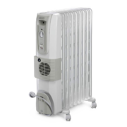 Orient Electric DELONGHI 12 Fin Oil Filled Radiator Room Heater with Fan (White, 3000 Watts)