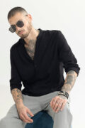 SNITCH Diamont Black Kurta Shirt