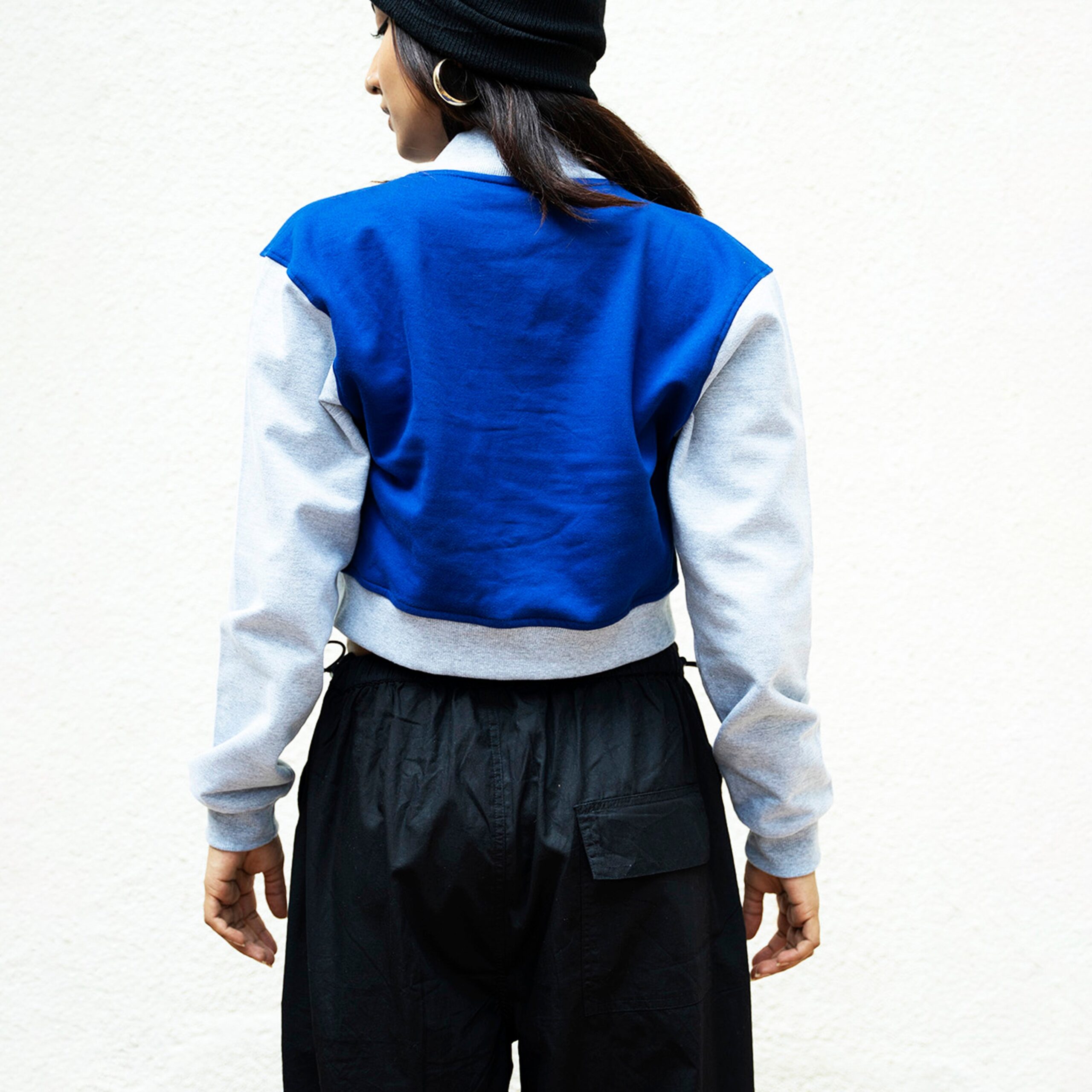 IZF Red Crop Varsity Jacket - view 12