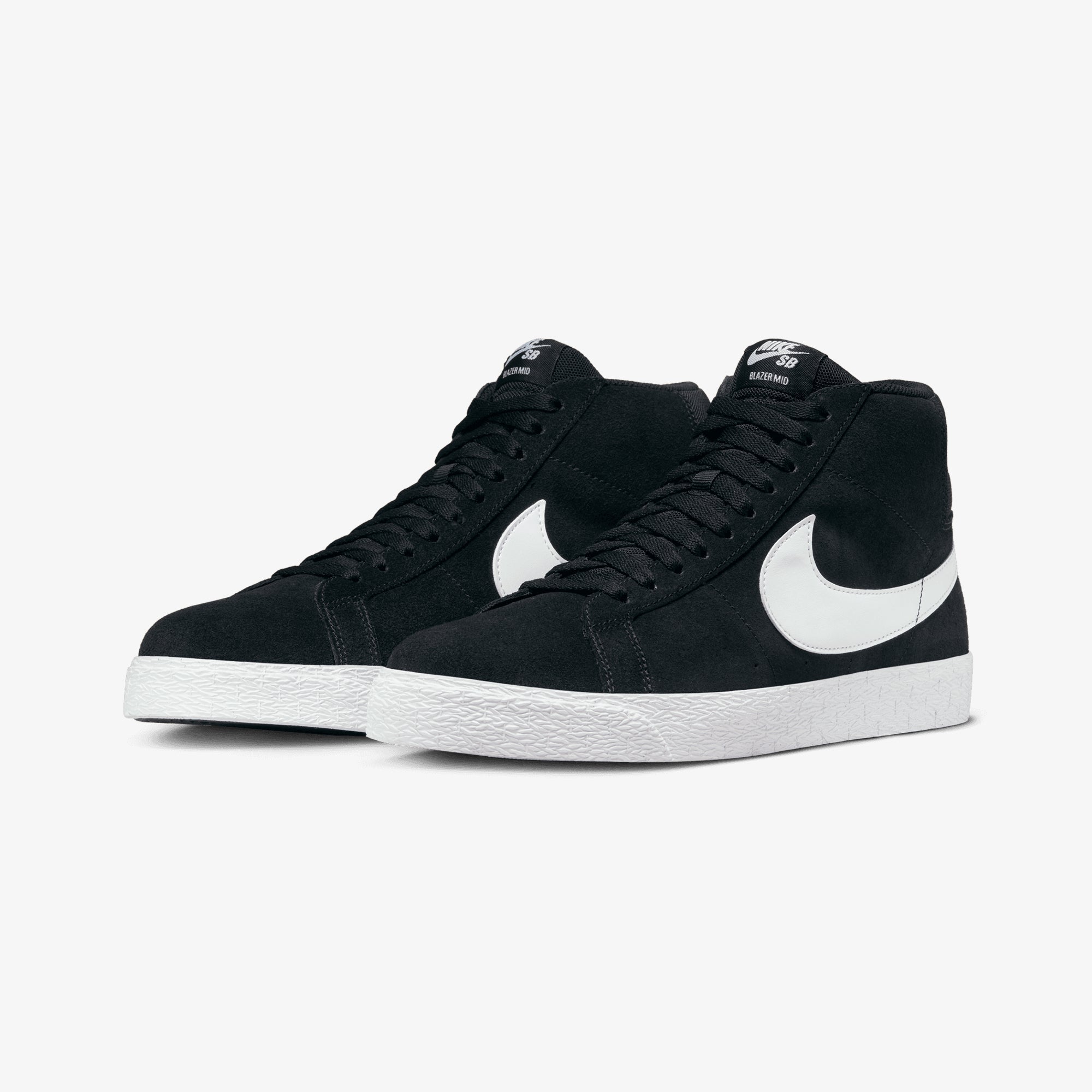 Nike | SB ZOOM BLAZER MID { BLACK/WHITE-WHITE-WHITE - view 3