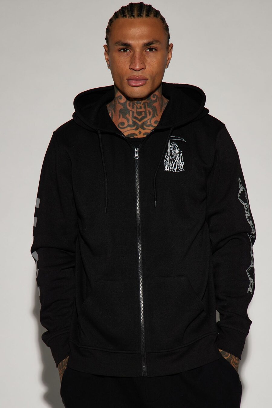 BlackTree Dead Inside Zip Up Hoodie – Men's