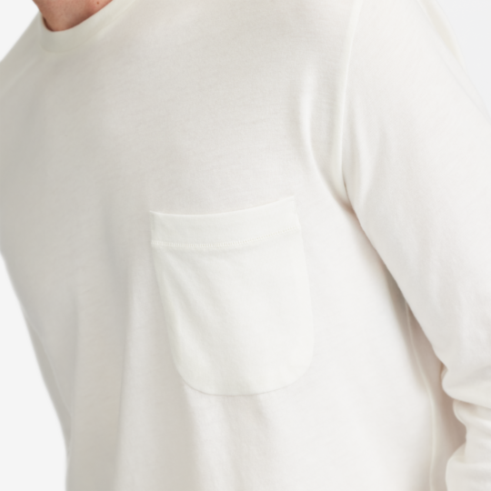 Allbirds Men's Soft Merino Long Sleeve Tee - Natural White - view 2