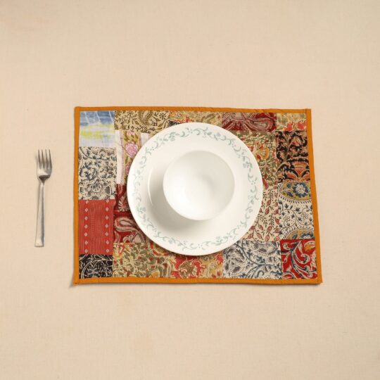 NOORI BAZAR Handcrafted Cotton Patchwork Table Mat 11