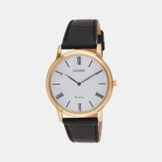 Citizen Eco-Drive Men White Dial Analog Leather Watch AR1113-12B