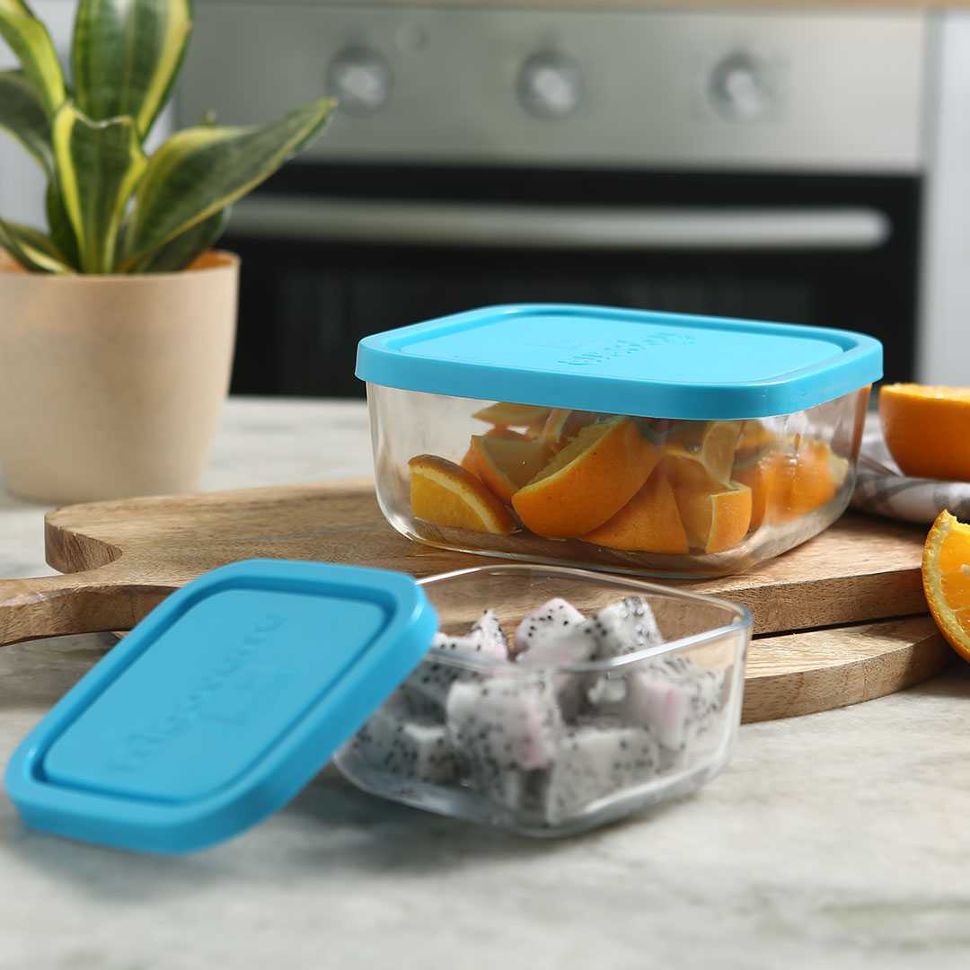 Wonderchef Bormioli Frigoverre 2 Pcs Square Glass Container. - view 4