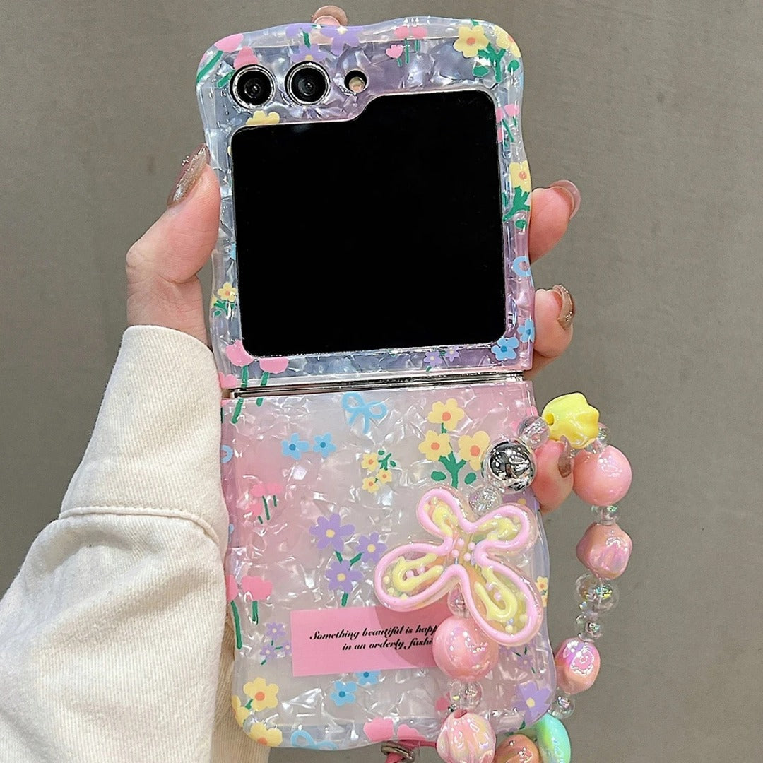 Peeperly Cute Floral Fancy Pattern Case with Charm - Samsung - view 3