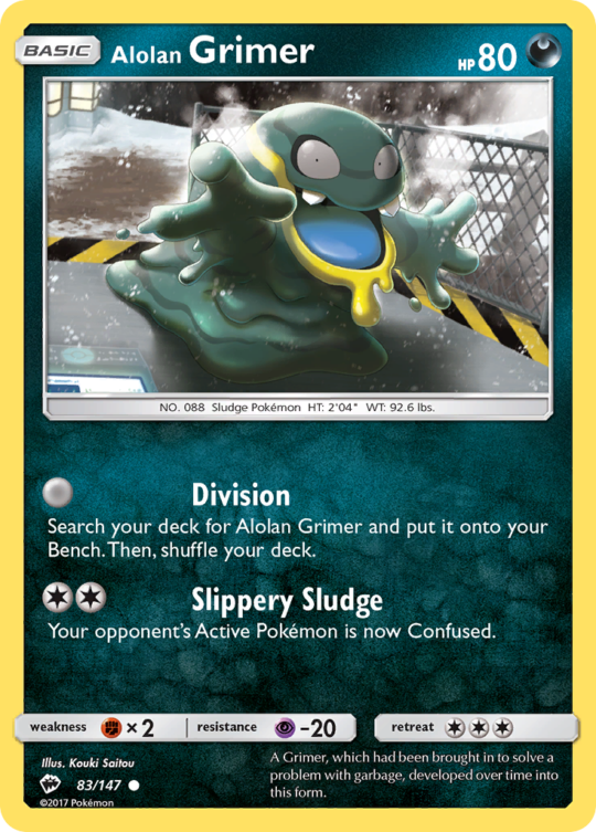 Common sm3-83 reverse – Pokémon Alolan Grimer - 83/147 - Common [sm3-83] [Reverse Holo] - Alolan Grimer - 83/147 - Common