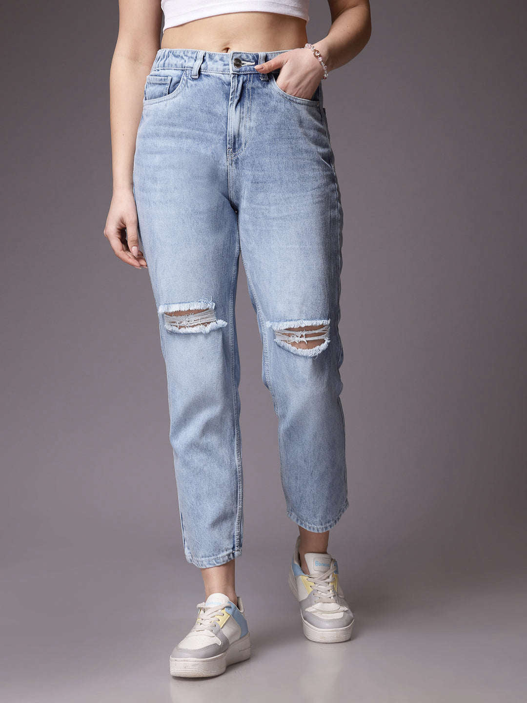 Freehand By The Indian Garage Co Women Straight Fit Jeans - view 3