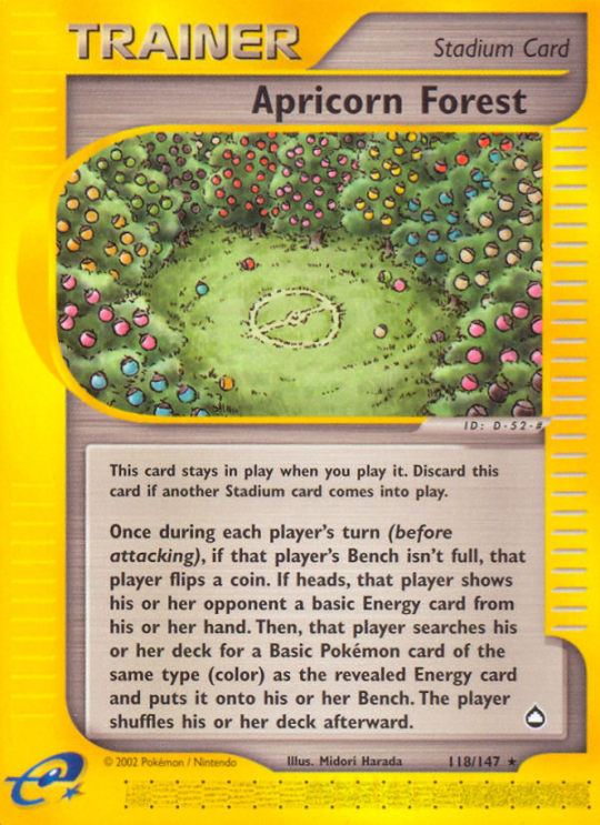 Rare ecard2-118 non-holo – Pokémon Apricorn Forest - 118/147 - Rare [ecard2-118] [Non-Holo] - Apricorn Forest - 118/147 - Rare