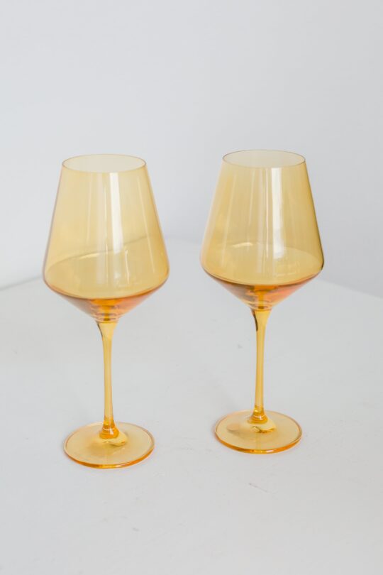 RH Signature Co. Estelle Colored Wine Stemware - Set of 2 {Yellow}