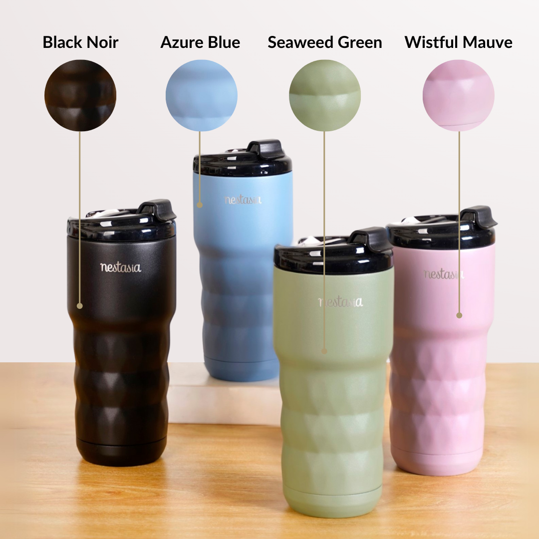 Nestasia Brewster Grande Leakproof Copper Insulated Travel Bottle Azure Blue 680ml - view 11