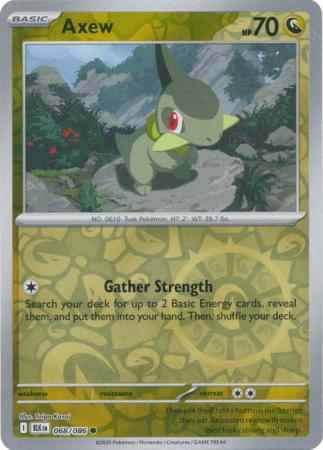 Common sv105b-068 reverse – Pokémon Axew - 068/086 - Common [sv105b-068] [Reverse Holo]