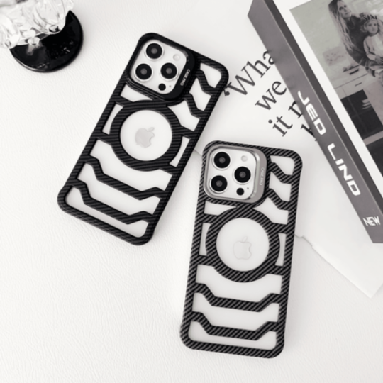 Million Cases Resilient Carbon Fiber Bracket Case - iPhone - view 2