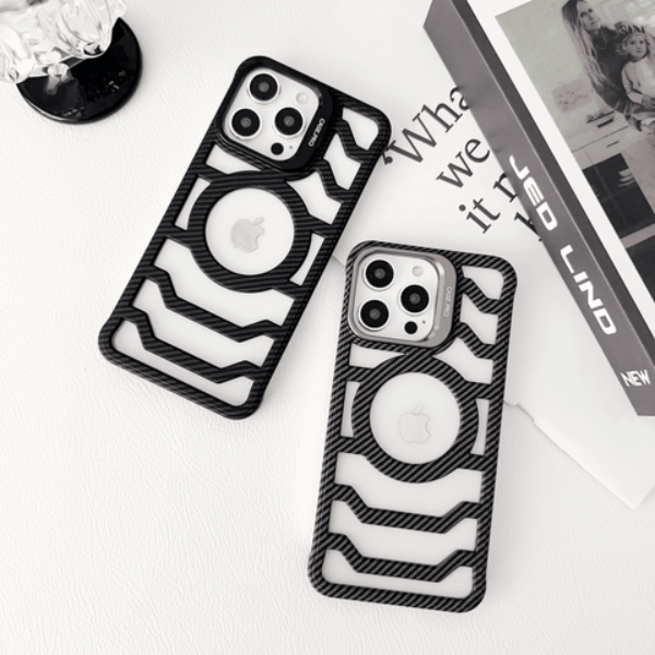 Million Cases Resilient Carbon Fiber Bracket Case - iPhone - view 2