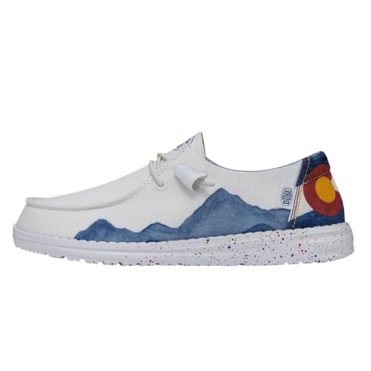 HEYDUDE shoes Wendy Colorado Watercolor - White