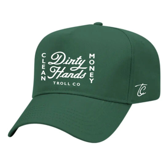 Radial Legacy DHCM Curved Brim Snapback Hat – Dark Green