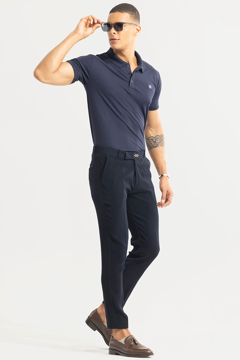 SNITCH Tuxedo Attire Navy Trouser - view 4