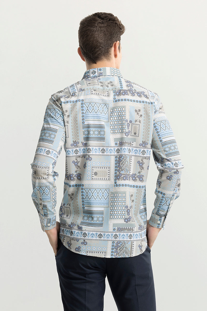 SNITCH Afroart Light Grey Shirt - view 6